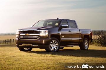 Insurance rates Chevy Silverado in Detroit