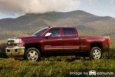 Insurance rates Chevy Silverado 2500HD in Detroit