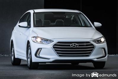 Insurance rates Hyundai Elantra in Detroit