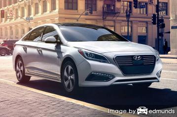 Insurance rates Hyundai Sonata Hybrid in Detroit