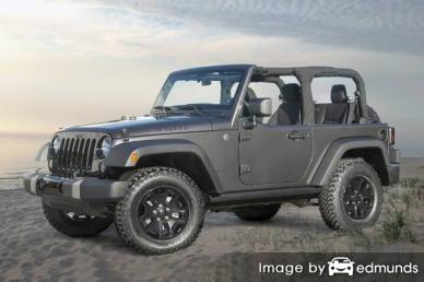 Insurance rates Jeep Wrangler in Detroit