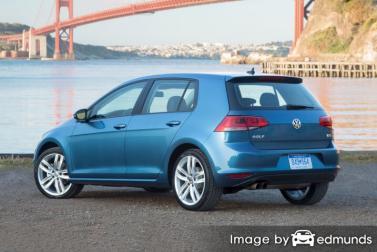 Insurance rates Volkswagen Golf in Detroit